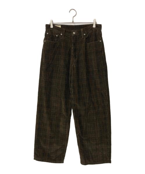 LEVI'S PReMIUM（リーバイス プレミアム）LEVI'S PReMIUM (リーバイス プレミアム) チェックバギーパンツ ブラウン サイズ:31の古着・服飾アイテム