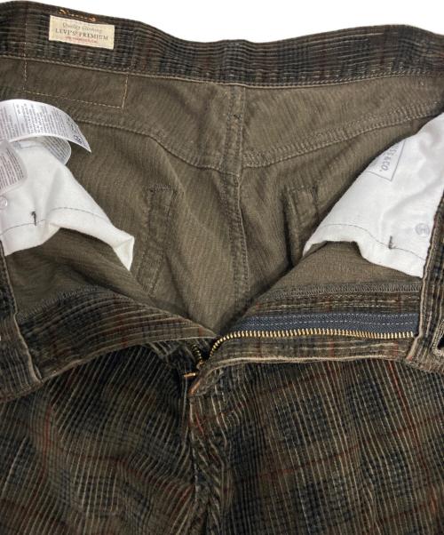 LEVI'S PReMIUM（リーバイス プレミアム）LEVI'S PReMIUM (リーバイス プレミアム) チェックバギーパンツ ブラウン サイズ:31の古着・服飾アイテム