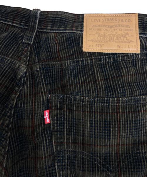 LEVI'S PReMIUM（リーバイス プレミアム）LEVI'S PReMIUM (リーバイス プレミアム) チェックバギーパンツ ブラウン サイズ:31の古着・服飾アイテム