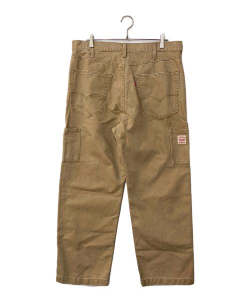 LEVI'S（リーバイス）LEVI'S (リーバイス) ルーズストレート ダブルニーパンツ ベージュ サイズ:W36の古着・服飾アイテム
