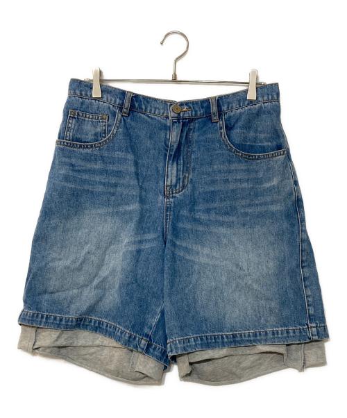 NIK KOSMAS（ニックコスマス）NIK KOSMAS (ニックコスマス) DENIM CARGO SHORTS インディゴ サイズ:Mの古着・服飾アイテム