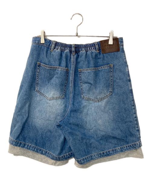 NIK KOSMAS（ニックコスマス）NIK KOSMAS (ニックコスマス) DENIM CARGO SHORTS インディゴ サイズ:Mの古着・服飾アイテム