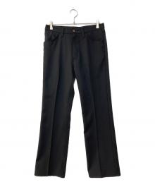 Wrangler（ラングラー）の古着「ランチャー フレアードレスパンツ」｜ブラック