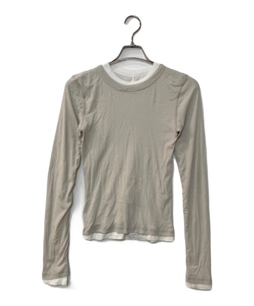 pheeta（フィータ）Pheeta (フィータ) Hedy ロングスリーブ カットソー グレー サイズ:記載なしの古着・服飾アイテム