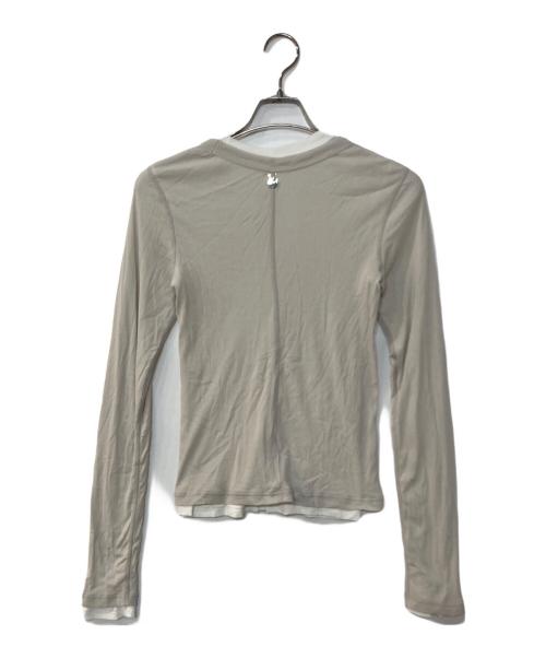 pheeta（フィータ）Pheeta (フィータ) Hedy ロングスリーブ カットソー グレー サイズ:記載なしの古着・服飾アイテム