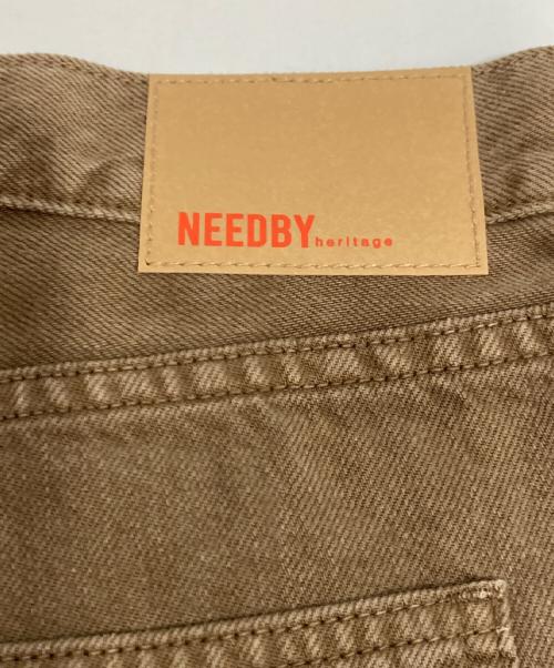 NEEDBY heritage（ニードバイヘリテージ）needby heritage (ニードバイヘリテージ) REMI midrise wide flare ブラウン サイズ:36の古着・服飾アイテム