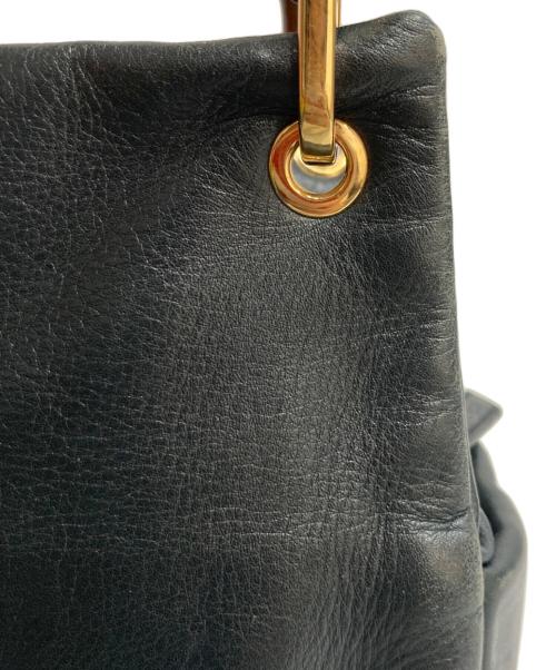 GUCCI（グッチ）GUCCI (グッチ) バンブーレザーハンドバッグ ブラック サイズ:-の古着・服飾アイテム