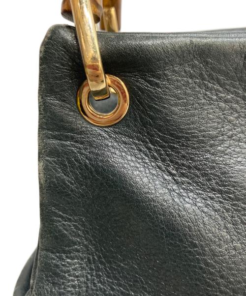 GUCCI（グッチ）GUCCI (グッチ) バンブーレザーハンドバッグ ブラック サイズ:-の古着・服飾アイテム
