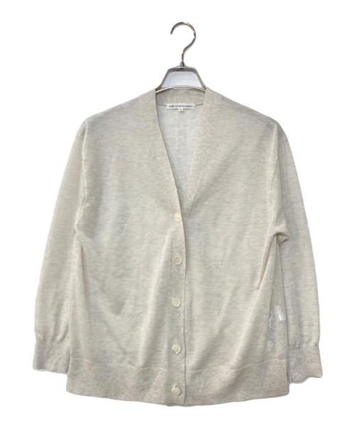 23区（ニジュウサンク）23区 (ニジュウサンク) シャイニーシアー カーディガン グレー サイズ:44の古着・服飾アイテム