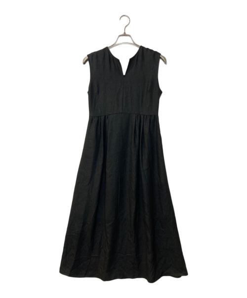 BALLSEY（ボールジィ）BALLSEY (ボールジィ) ライトクリアスラブ バックリボンワンピース ブラック サイズ:36の古着・服飾アイテム