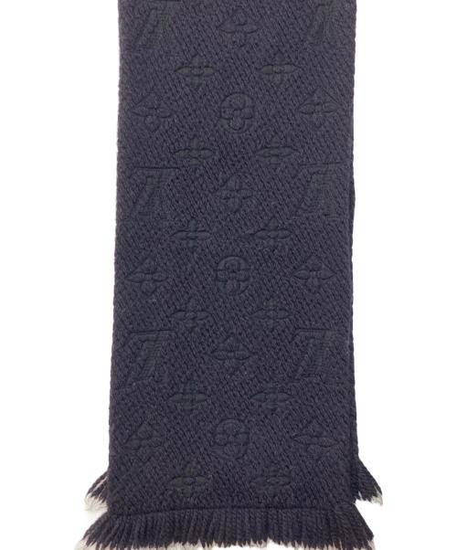 LOUIS VUITTON（ルイ ヴィトン）LOUIS VUITTON (ルイ ヴィトン) ECHARPE LOGOMANIA エシャルプ ロゴマニア ネイビーの古着・服飾アイテム
