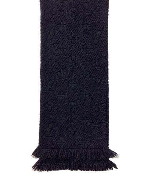 LOUIS VUITTON（ルイ ヴィトン）LOUIS VUITTON (ルイ ヴィトン) ECHARPE LOGOMANIA エシャルプ ロゴマニア ネイビーの古着・服飾アイテム