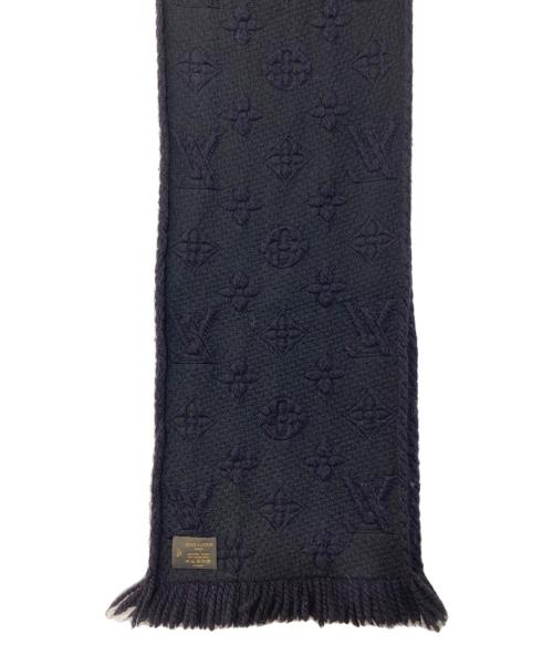 LOUIS VUITTON（ルイ ヴィトン）LOUIS VUITTON (ルイ ヴィトン) ECHARPE LOGOMANIA エシャルプ ロゴマニア ネイビーの古着・服飾アイテム