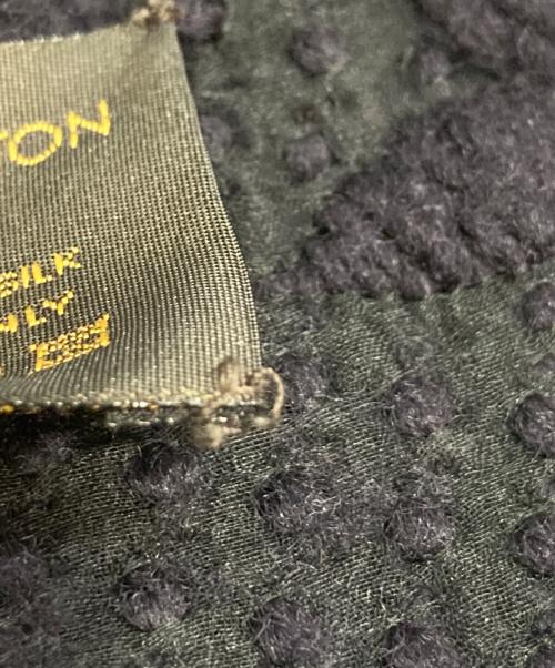 LOUIS VUITTON（ルイ ヴィトン）LOUIS VUITTON (ルイ ヴィトン) ECHARPE LOGOMANIA エシャルプ ロゴマニア ネイビーの古着・服飾アイテム
