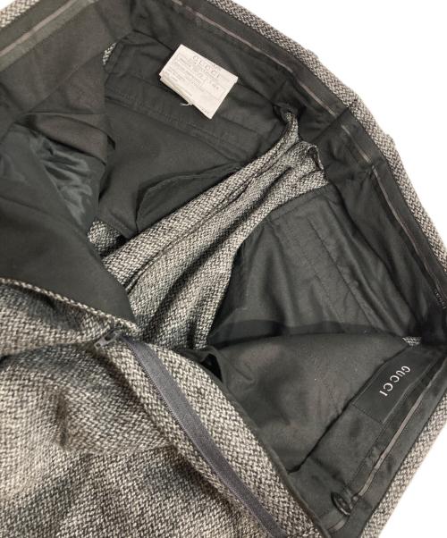 GUCCI（グッチ）GUCCI (グッチ) ウールトラウザー グレー サイズ:48Rの古着・服飾アイテム