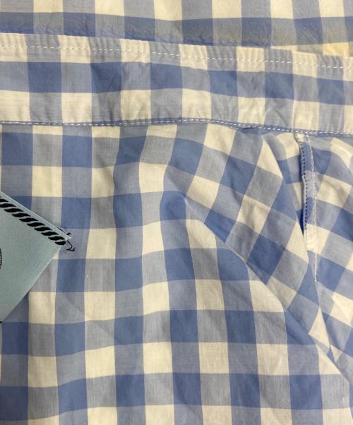 PRADA（プラダ）PRADA (プラダ) ギンガムチェック シャツワンピース ブルー サイズ:36の古着・服飾アイテム