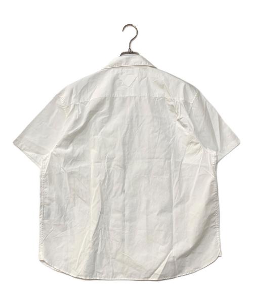 PRADA（プラダ）PRADA (プラダ) バイカラーシャツ ホワイト サイズ:Lの古着・服飾アイテム
