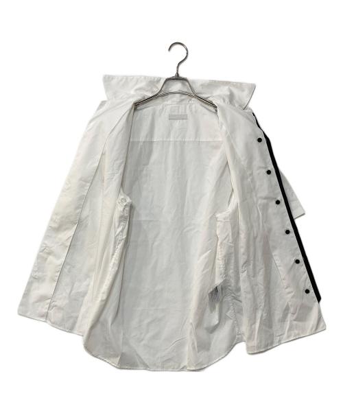 PRADA（プラダ）PRADA (プラダ) バイカラーシャツ ホワイト サイズ:Lの古着・服飾アイテム