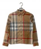 BURBERRY LONDONバーバリーロンドン）の古着「ノバチェック長袖シャツ」｜ブラウン
