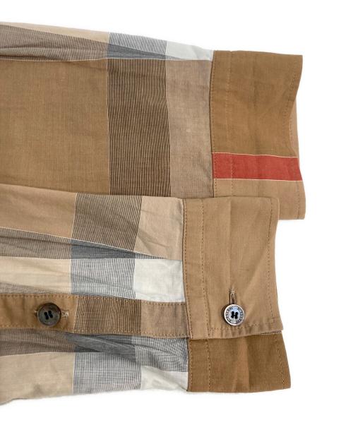 BURBERRY LONDON（バーバリーロンドン）BURBERRY LONDON (バーバリーロンドン) ノバチェック長袖シャツ ブラウン サイズ:40の古着・服飾アイテム