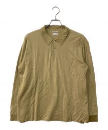 AURALEE×STEVEN ALAN（オーラリー×スティーブンアラン）の古着「ロングスリーブポロシャツ」｜ベージュ