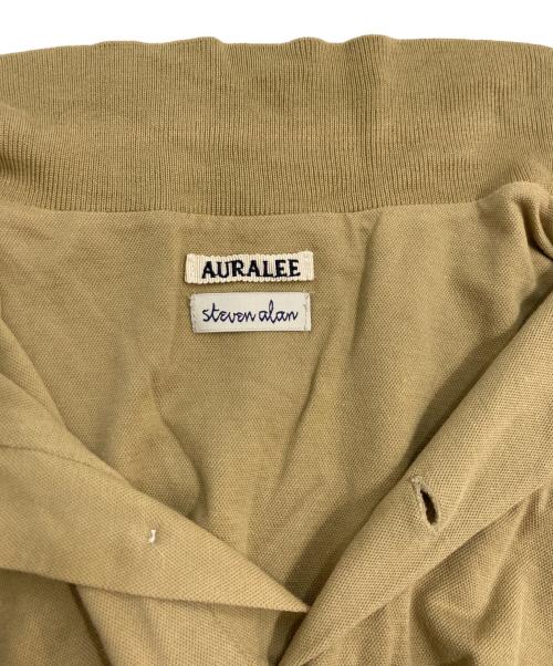 AURALEE（オーラリー）AURALEE (オーラリー) STEVEN ALAN (スティーブンアラン) ロングスリーブポロシャツ ベージュ サイズ:3の古着・服飾アイテム