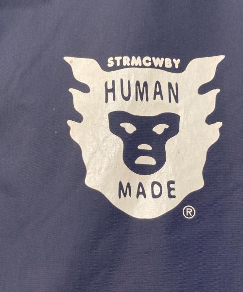 HUMAN MADE（ヒューマンメイド）HUMAN MADE (ヒューマンメイド) ロゴプリントコーチジャケット ネイビー サイズ:Mの古着・服飾アイテム