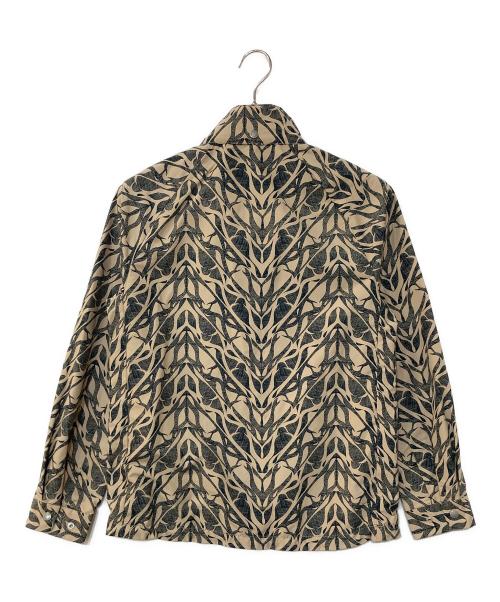 THE NORTHFACE PURPLELABEL（ザ・ノースフェイス パープルレーベル）THE NORTHFACE PURPLELABEL (ザ・ノースフェイス パープルレーベル) Mountain Wind Print Parka グリーン×ベージュ サイズ:WSの古着・服飾アイテム