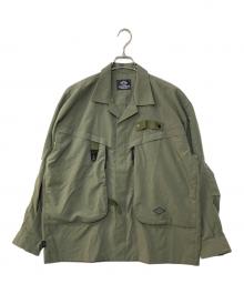 Manastash（マナスタッシュ）の古着「EXTRA MILE INFINITY SHIRTS エクストラマイル インフィニティシャツ」｜グリーン