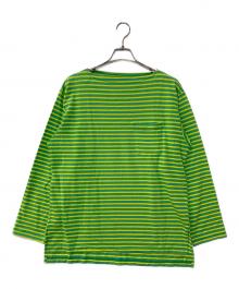 Engineered Garments（エンジニアド ガーメンツ）の古着「ボートネックバスクシャツ」｜グリーン