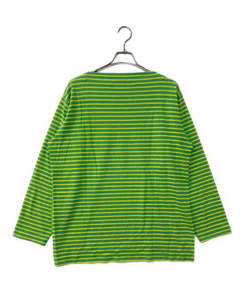 Engineered Garments（エンジニアド ガーメンツ）Engineered Garments (エンジニアド ガーメンツ) ボートネックバスクシャツ グリーン サイズ:Sの古着・服飾アイテム