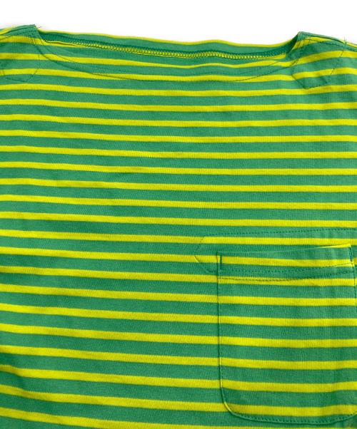 Engineered Garments（エンジニアド ガーメンツ）Engineered Garments (エンジニアド ガーメンツ) ボートネックバスクシャツ グリーン サイズ:Sの古着・服飾アイテム