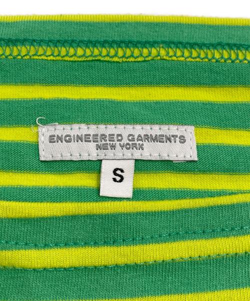 Engineered Garments（エンジニアド ガーメンツ）Engineered Garments (エンジニアド ガーメンツ) ボートネックバスクシャツ グリーン サイズ:Sの古着・服飾アイテム