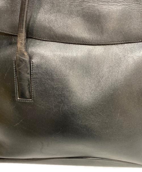 PRADA（プラダ）PRADA (プラダ) フラップ レザートートバッグ ブラックの古着・服飾アイテム