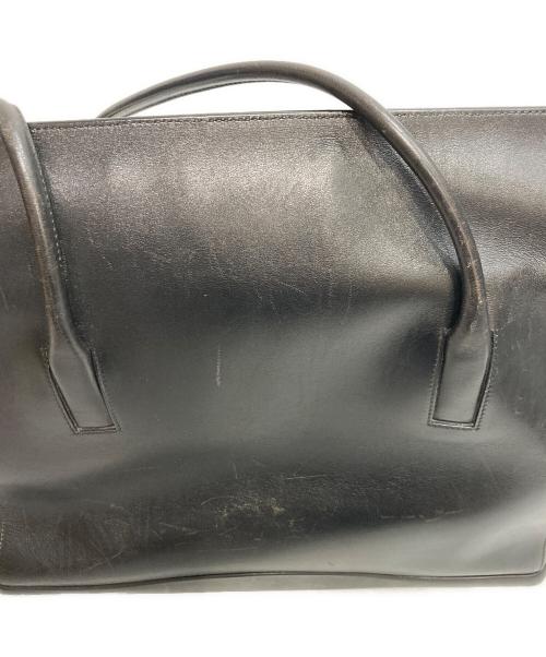 PRADA（プラダ）PRADA (プラダ) フラップ レザートートバッグ ブラックの古着・服飾アイテム