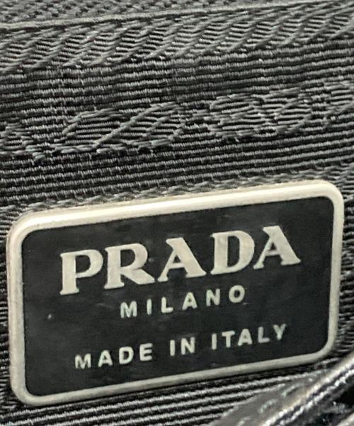 PRADA（プラダ）PRADA (プラダ) フラップ レザートートバッグ ブラックの古着・服飾アイテム