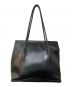 PRADA (プラダ) フラップ レザートートバッグ ブラック：60000円