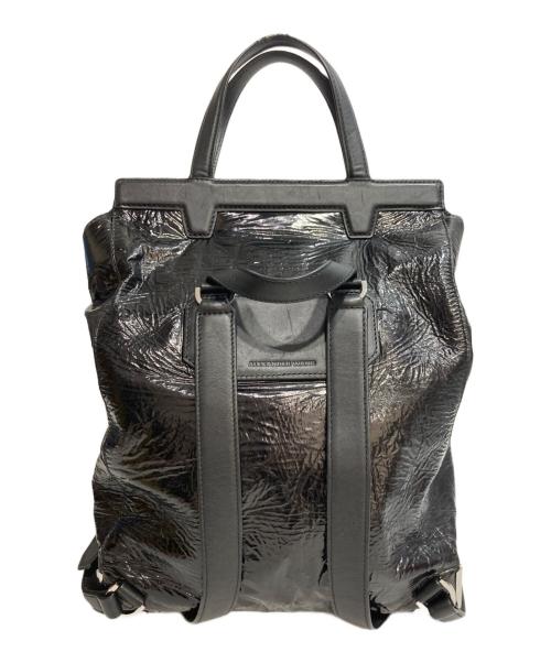 ALEXANDER WANG（アレキサンダー・ワン）ALEXANDER WANG (アレキサンダー・ワン) エナメル バックパック ブラックの古着・服飾アイテム