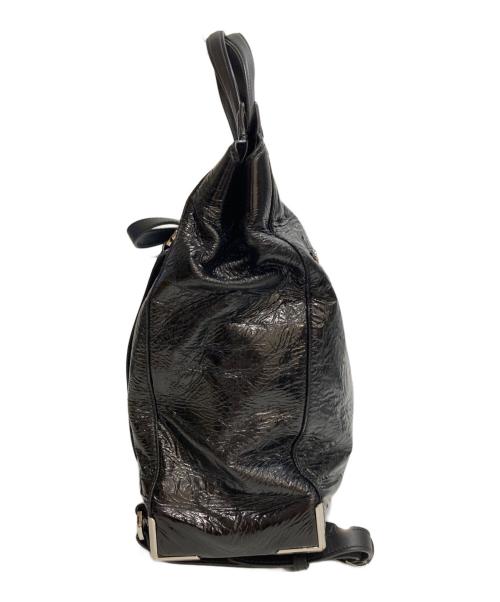 ALEXANDER WANG（アレキサンダー・ワン）ALEXANDER WANG (アレキサンダー・ワン) エナメル バックパック ブラックの古着・服飾アイテム