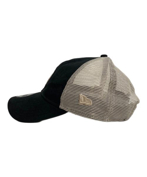 stussy（ステューシー）stussy (ステューシー) メッシュキャップ/9TWENTY SS LINK TRUCKER CAP ブラック×ホワイトの古着・服飾アイテム
