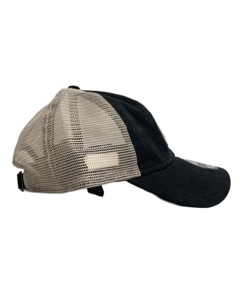 stussy（ステューシー）stussy (ステューシー) メッシュキャップ/9TWENTY SS LINK TRUCKER CAP ブラック×ホワイトの古着・服飾アイテム