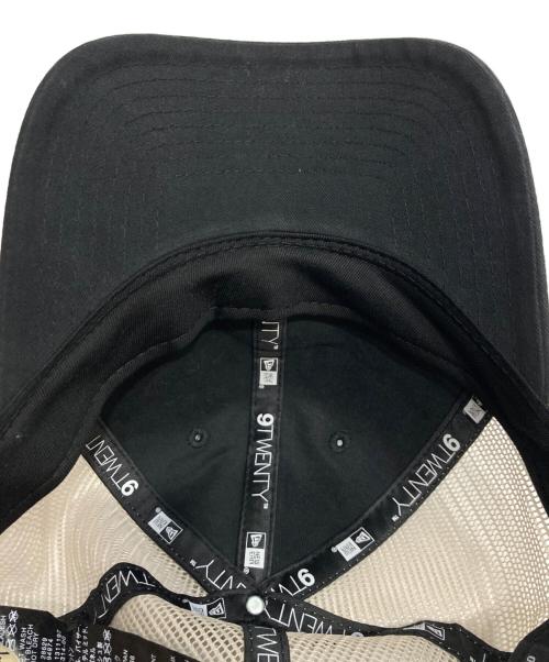 stussy（ステューシー）stussy (ステューシー) メッシュキャップ/9TWENTY SS LINK TRUCKER CAP ブラック×ホワイトの古着・服飾アイテム