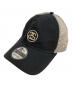 stussy（ステューシー）の古着「メッシュキャップ/9TWENTY SS LINK TRUCKER CAP」｜ブラック×ホワイト