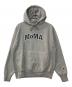 Champion REVERSE WEAVE（チャンピオン リバース ウィーブ）の古着「MOMA ロゴフーディ/リバースウィーブフーディ」｜グレー