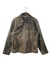 Eddie Bauer（エディーバウアー）の古着「カウレザージャケット」｜ブラウン