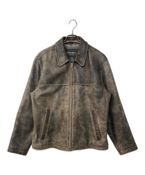 Eddie Bauer（エディーバウアー）Eddie Bauer (エディーバウアー) カウレザージャケット ブラウン サイズ:Mの古着・服飾アイテム