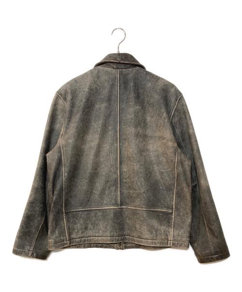 Eddie Bauer（エディーバウアー）Eddie Bauer (エディーバウアー) カウレザージャケット ブラウン サイズ:Mの古着・服飾アイテム