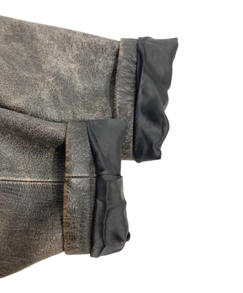 Eddie Bauer（エディーバウアー）Eddie Bauer (エディーバウアー) カウレザージャケット ブラウン サイズ:Mの古着・服飾アイテム