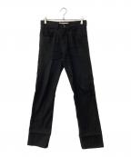 DAIRIKUダイリク）の古着「Straight Flasher Pressed Pants」｜ブラック