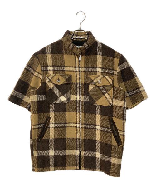 WOOLRICH（ウールリッチ）WOOLRICH (ウールリッチ) 70‘s裏ボアチェックジャケット ブラウン サイズ:不明の古着・服飾アイテム